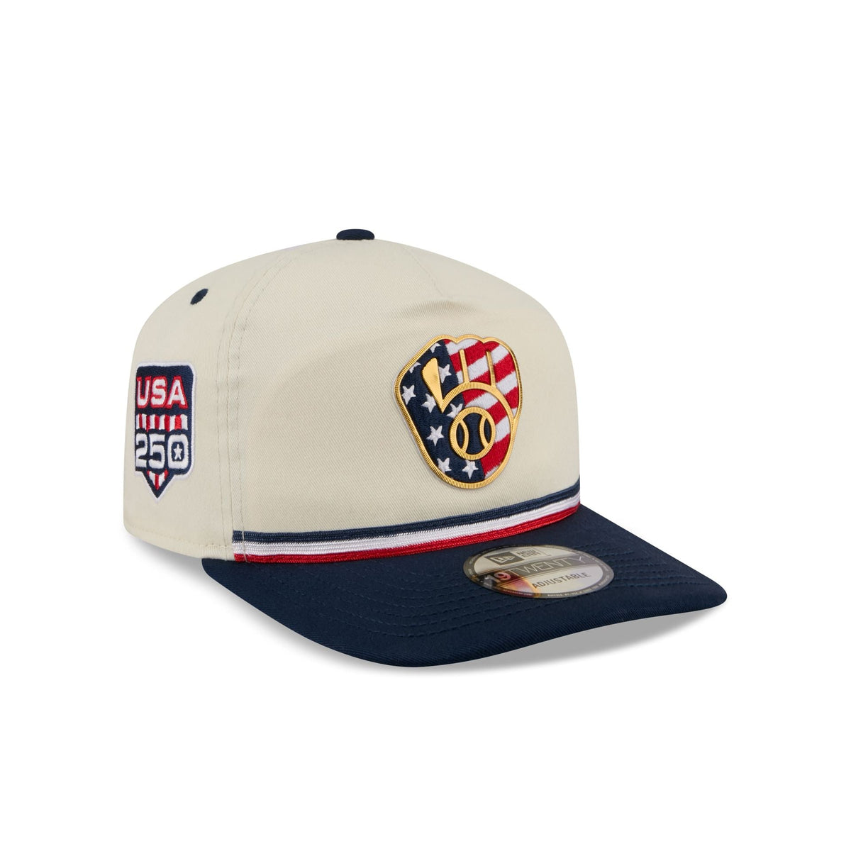 Milwaukee Brewers Independence Day 2026 19TWENTY Snapback Hat
