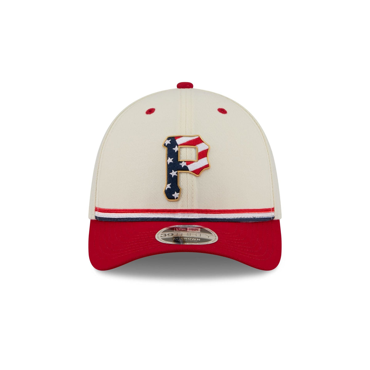 Pittsburgh Pirates Independence Day 2026 39THIRTY M-Crown Stretch Fit Hat
