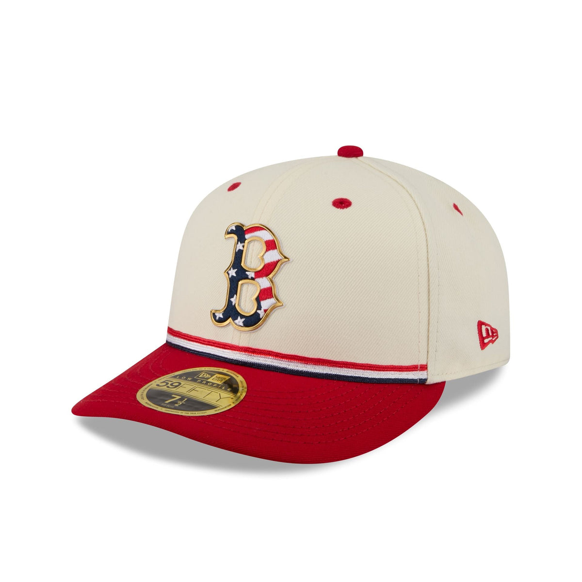 Boston Red Sox Independence Day 2026 Low Profile 59FIFTY Fitted Hat
