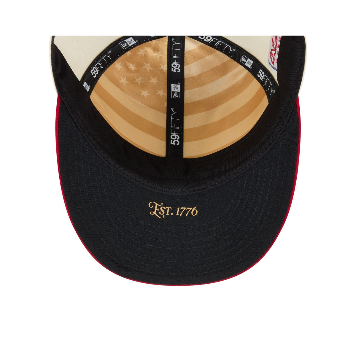 Cincinnati Reds Independence Day 2026 Low Profile 59FIFTY Fitted Hat