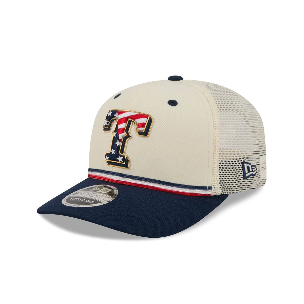 Texas Rangers Independence Day 2026 9SEVENTY Trucker Hat