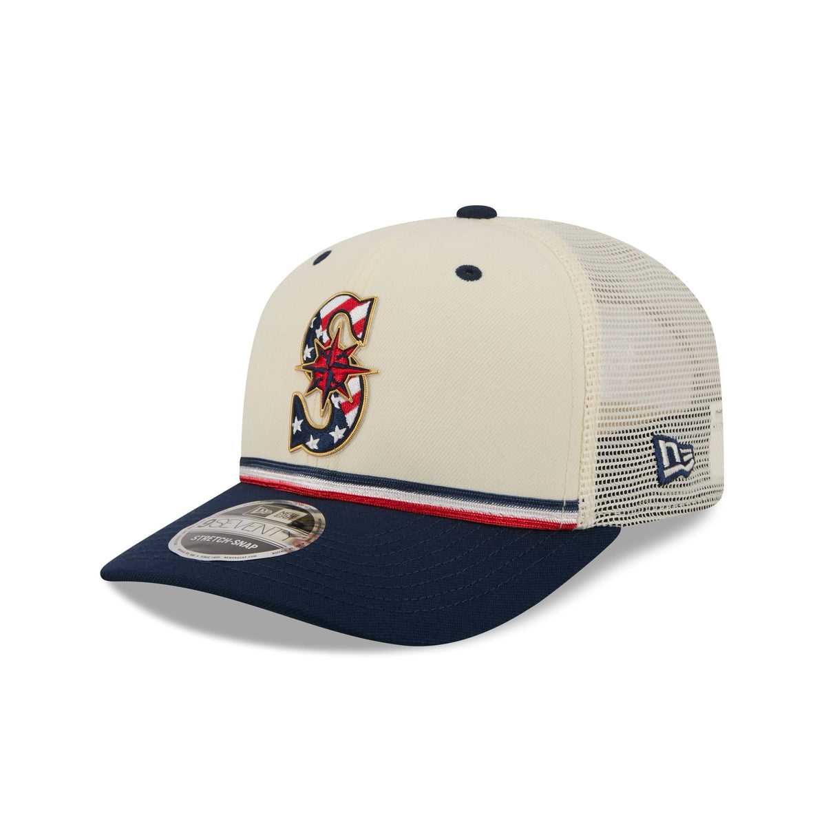 Seattle Mariners Independence Day 2026 9SEVENTY Trucker Hat