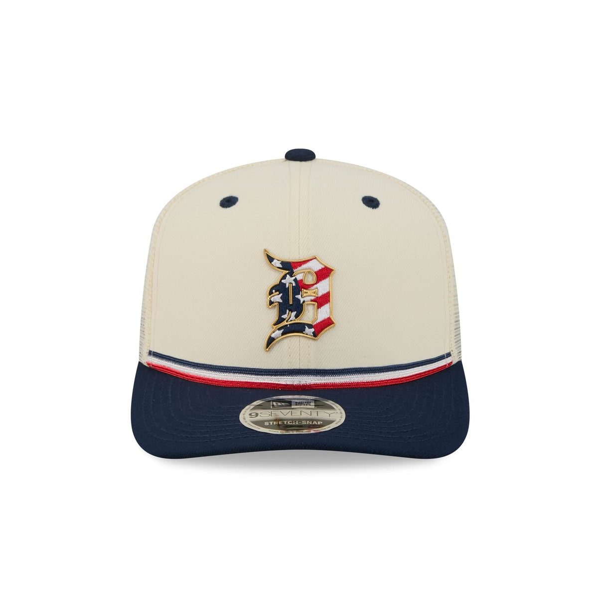 Detroit Tigers Independence Day 2026 9SEVENTY Trucker Hat