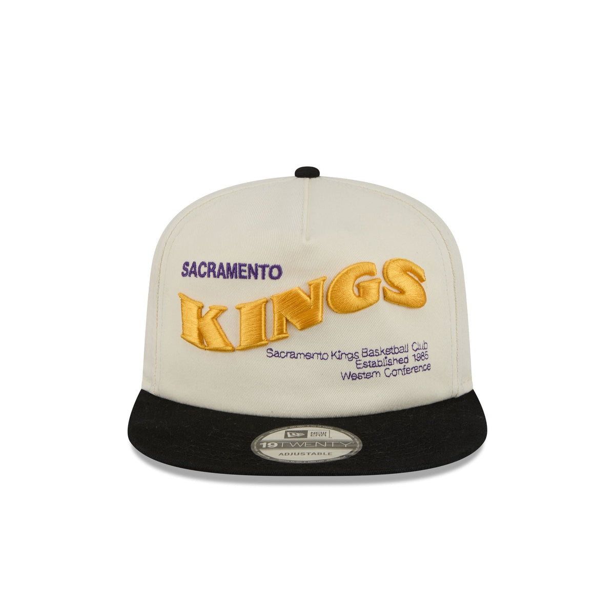 Sacramento Kings Conference Script Chrome White 19TWENTY Adjustable Hat