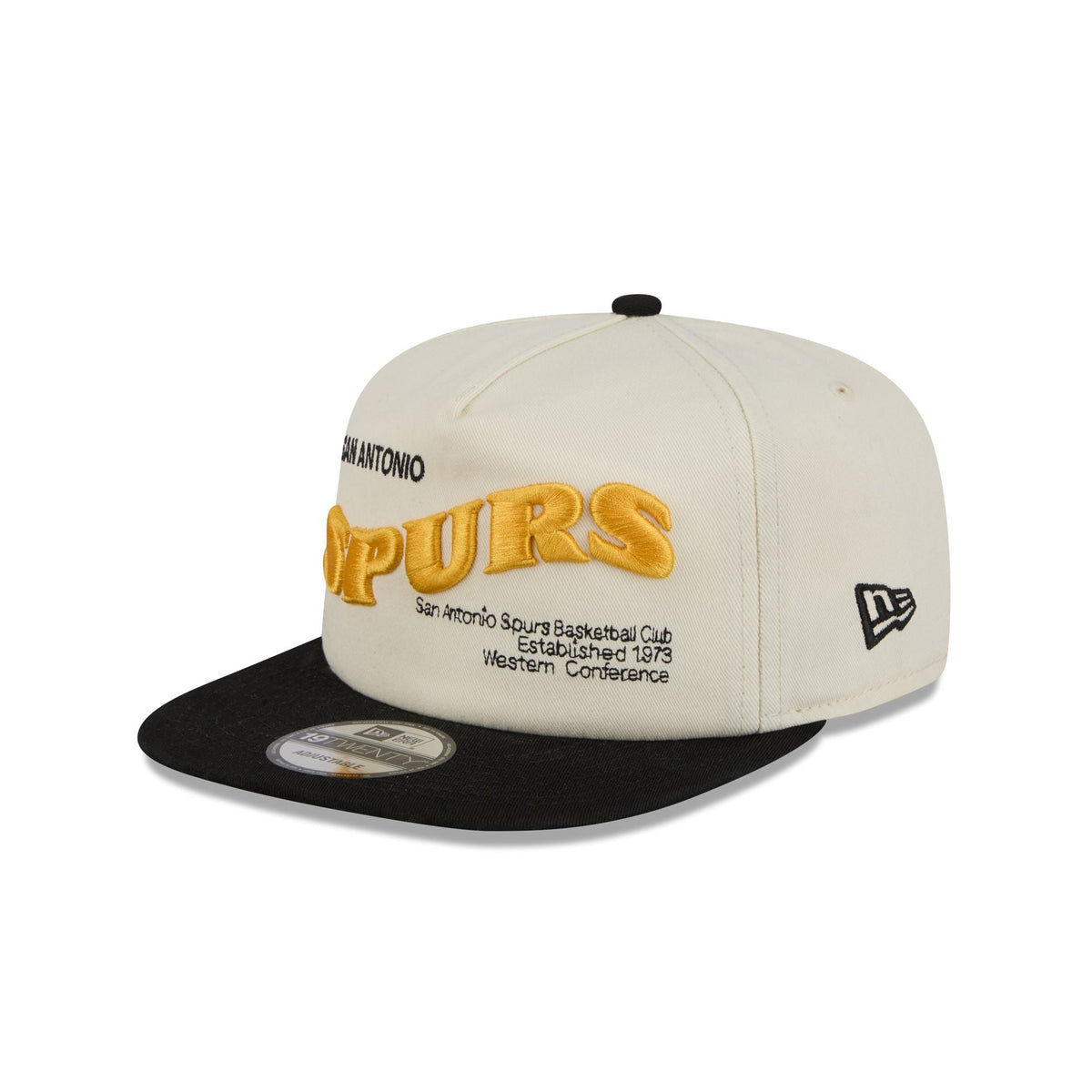 San Antonio Spurs Conference Script Chrome White 19TWENTY Adjustable Hat