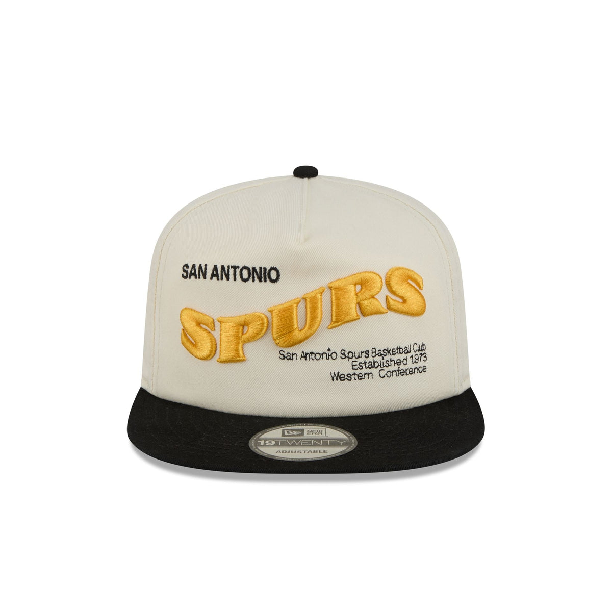San Antonio Spurs Conference Script Chrome White 19TWENTY Adjustable Hat