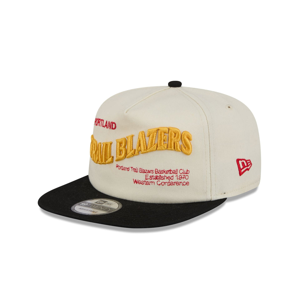 Portland Trail Blazers Conference Script Chrome White 19TWENTY Adjustable Hat