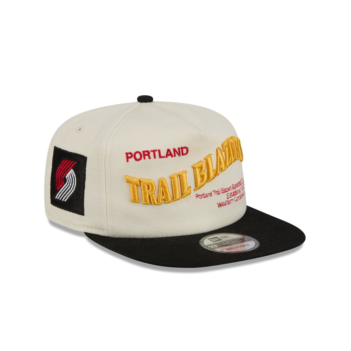 Portland Trail Blazers Conference Script Chrome White 19TWENTY Adjustable Hat