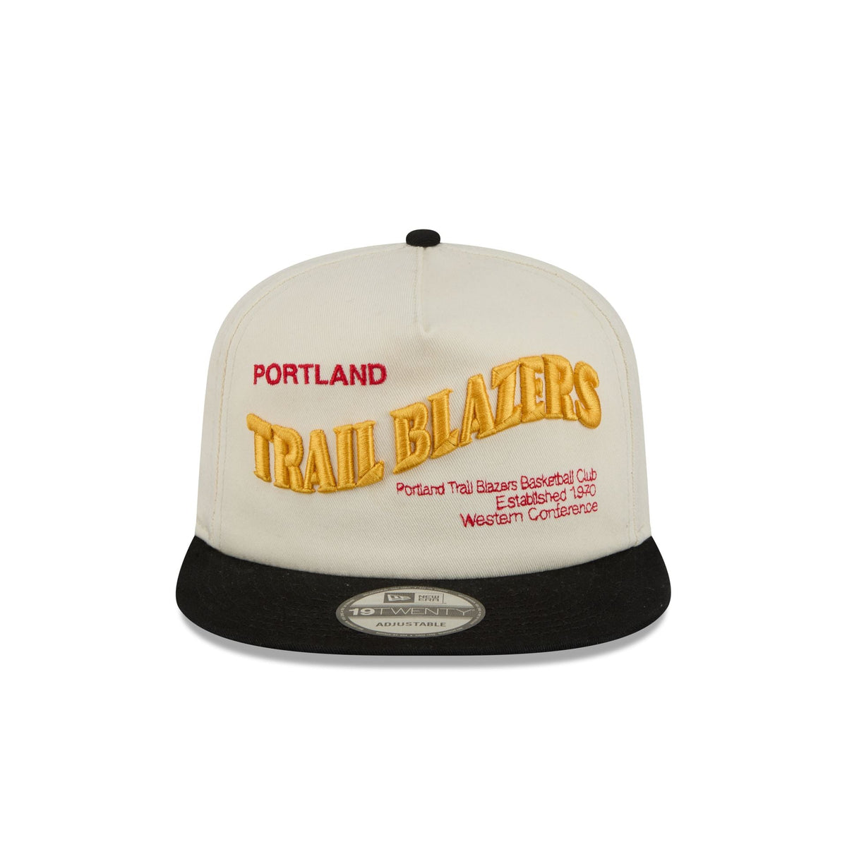 Portland Trail Blazers Conference Script Chrome White 19TWENTY Adjustable Hat