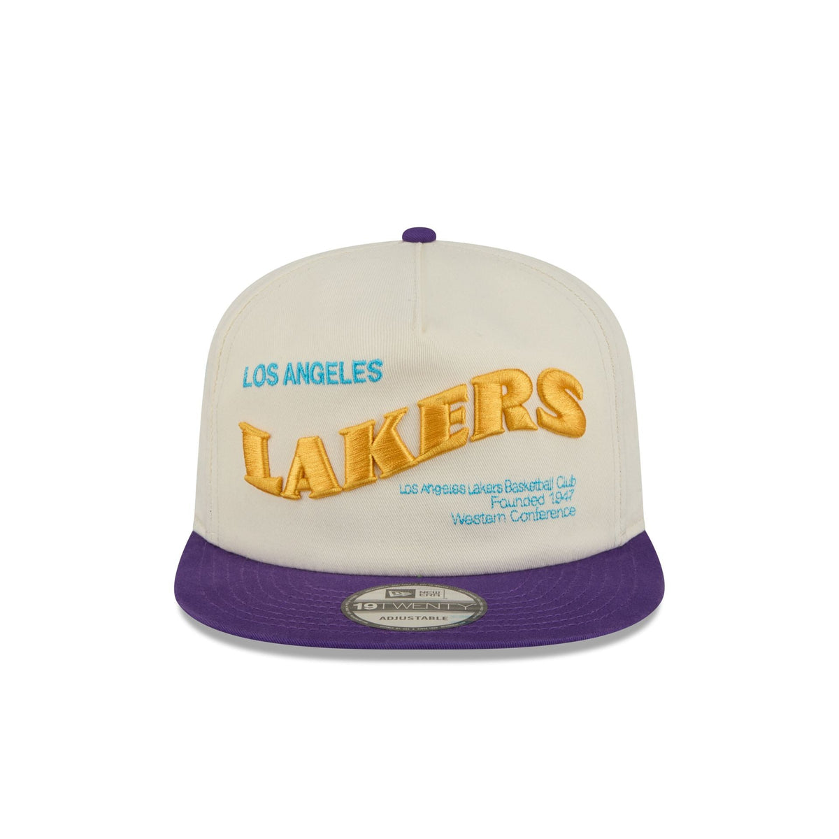 Los Angeles Lakers Conference Script Chrome White 19TWENTY Adjustable Hat