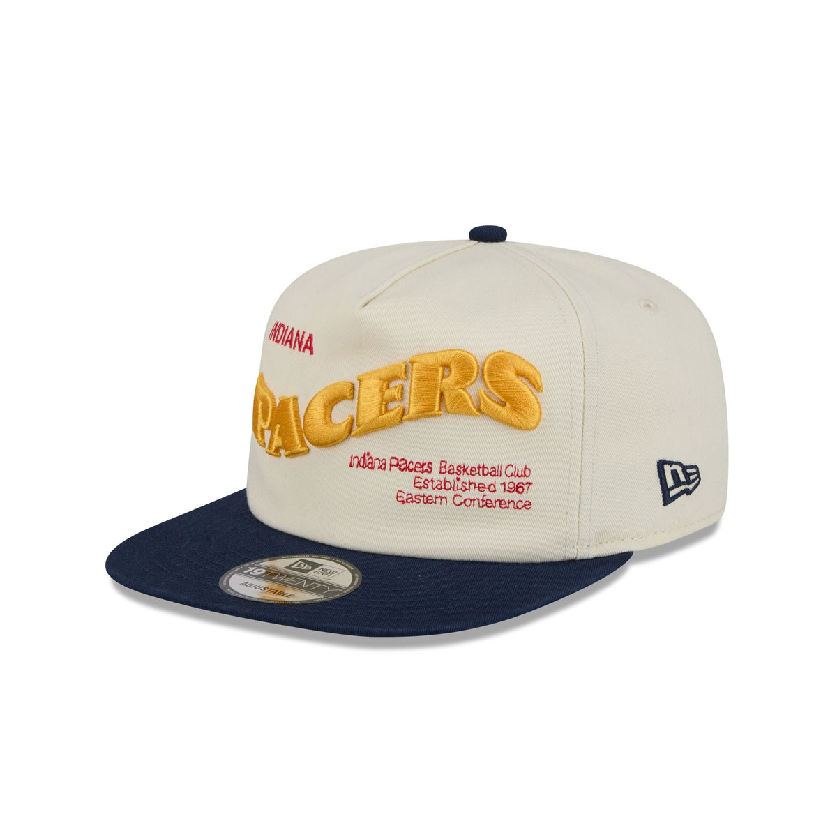 Indiana Pacers Conference Script Chrome White 19TWENTY Adjustable Hat
