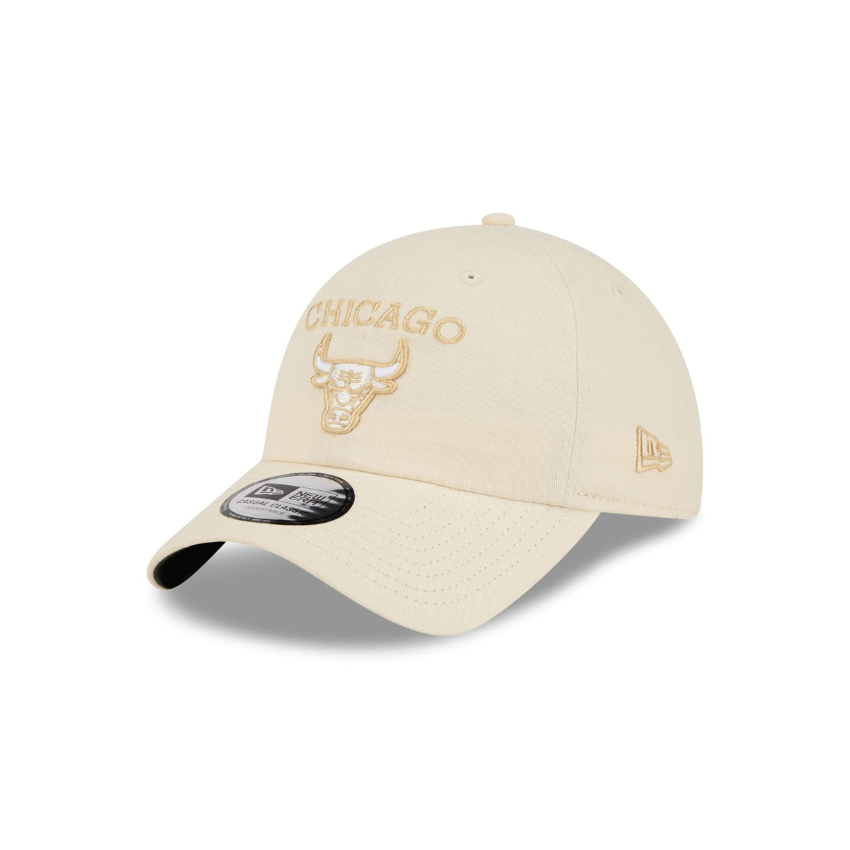 Chicago Bulls Team Logo Cream Casual Classic Adjustable Hat