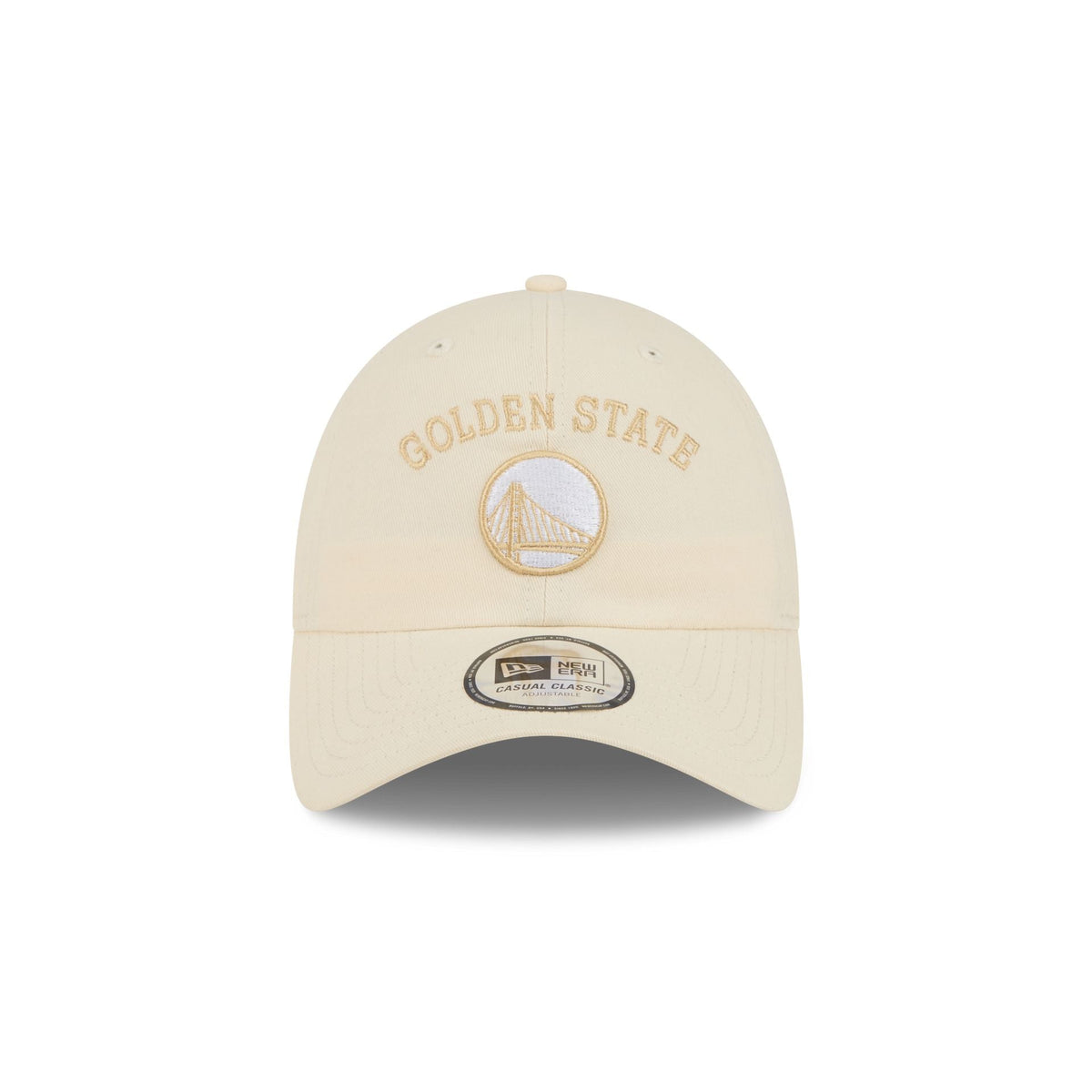 Golden State Warriors Team Logo Cream Casual Classic Adjustable Hat