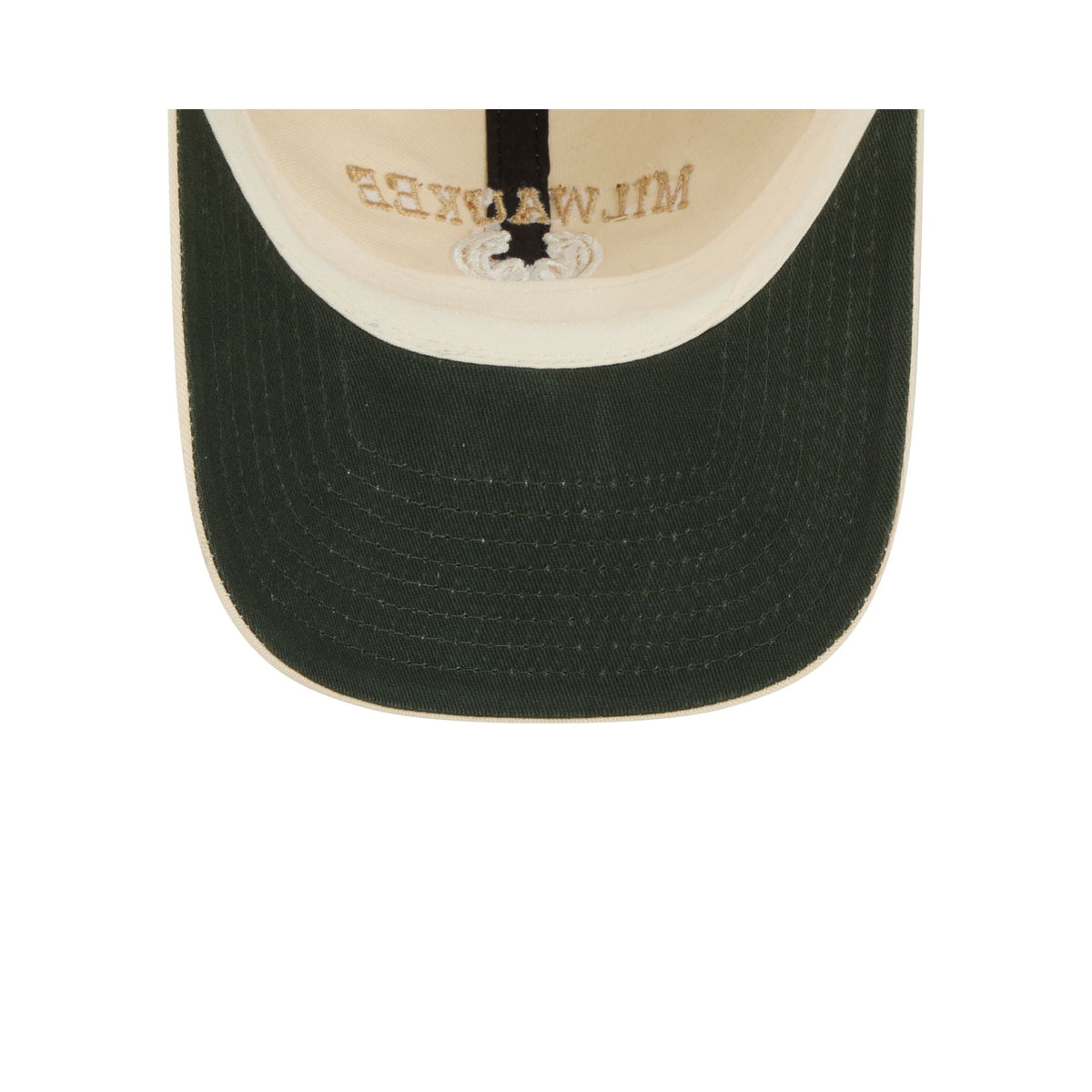 Milwaukee Bucks Team Logo Cream Casual Classic Adjustable Hat