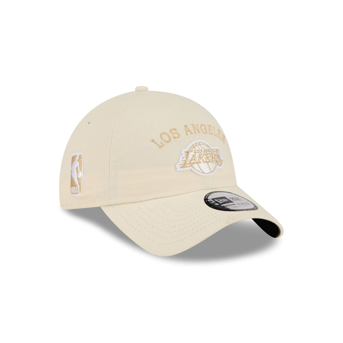 Los Angeles Lakers Team Logo Cream Casual Classic Adjustable Hat