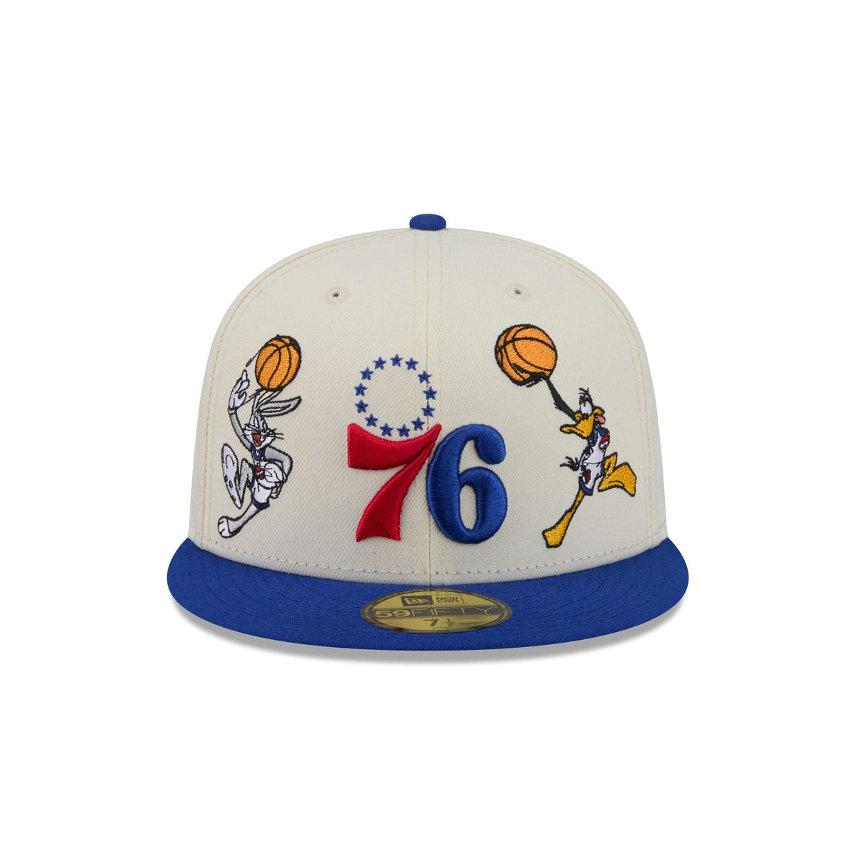 Space Jam x Philadelphia 76ers Tune Squad Chrome White 59FIFTY Fitted Hat