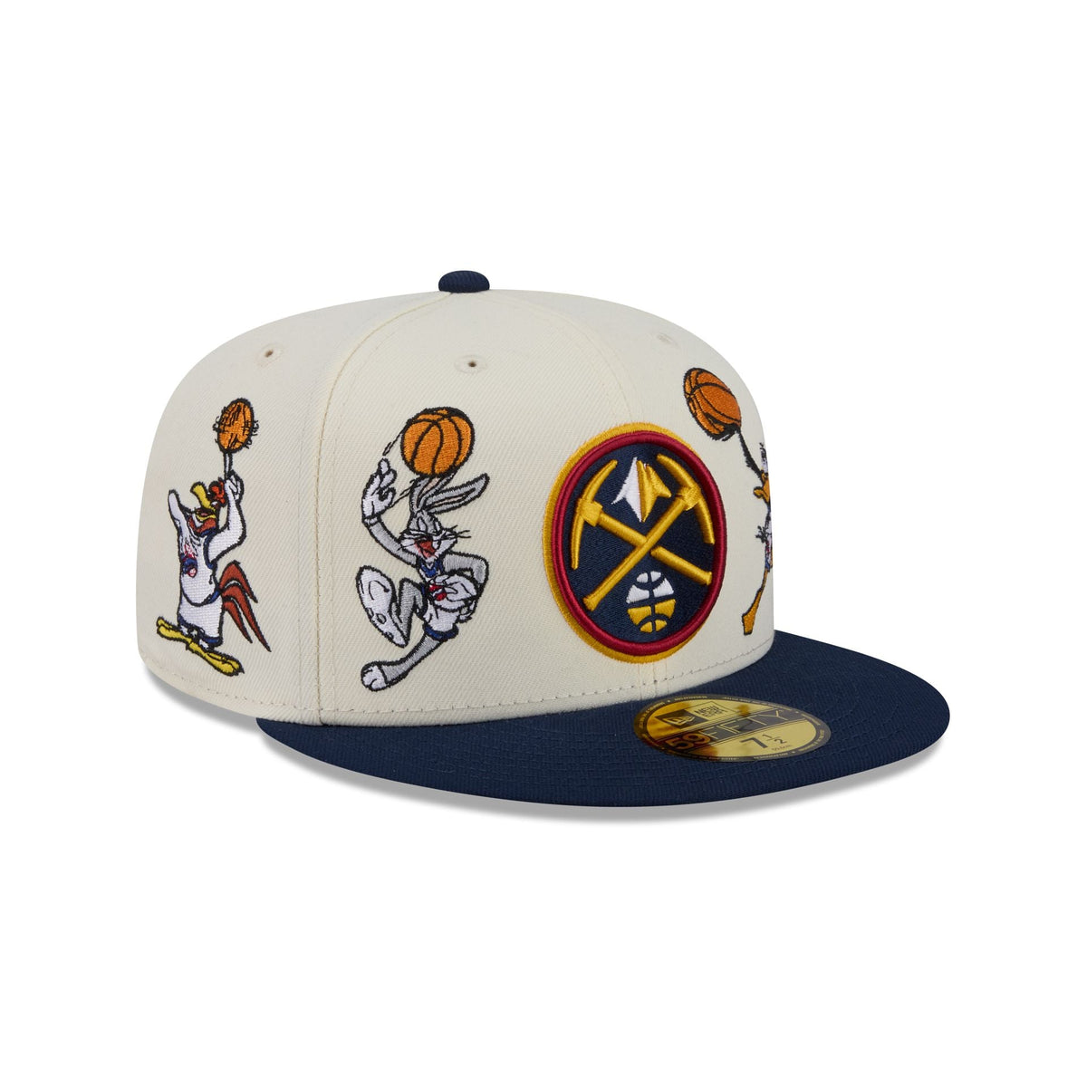 Space Jam x Denver Nuggets Tune Squad Chrome White 59FIFTY Fitted Hat