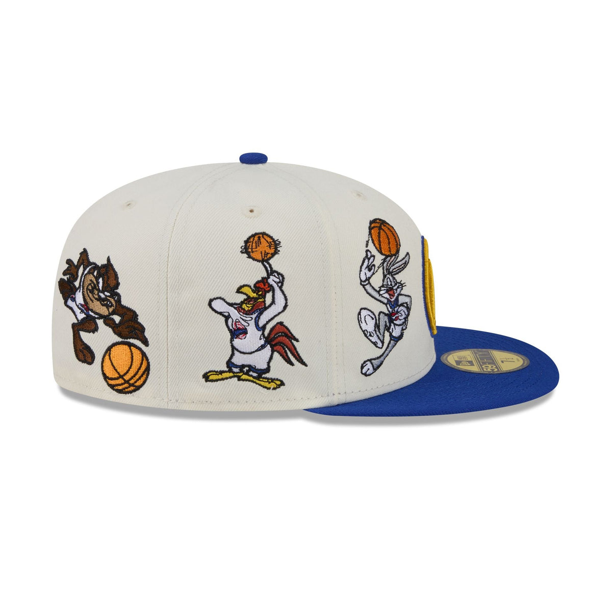 Space Jam x Golden State Warriors Tune Squad Chrome White 59FIFTY Fitted Hat