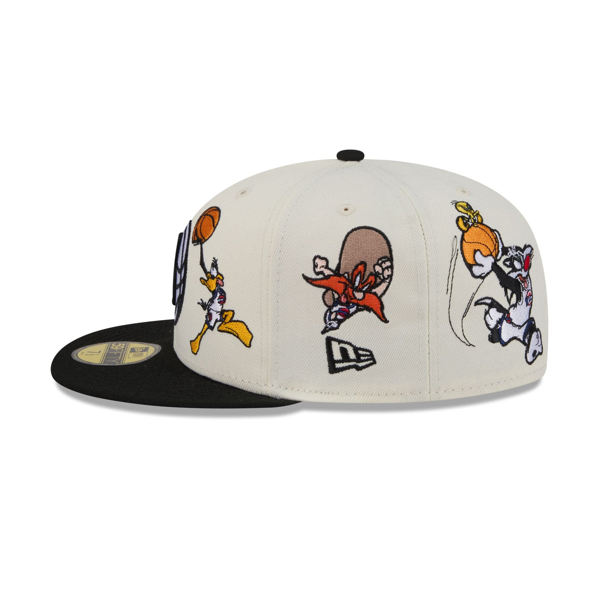Space Jam x Brooklyn Nets Tune Squad Chrome White 59FIFTY Fitted Hat