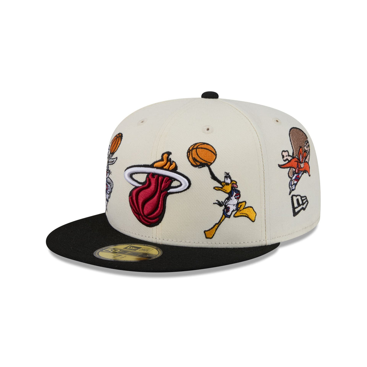 Space Jam x Miami Heat Tune Squad Chrome White 59FIFTY Fitted Hat