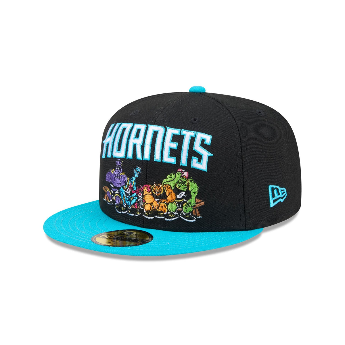 Space Jam x Charlotte Hornets Monstars Black 59FIFTY Fitted Hat
