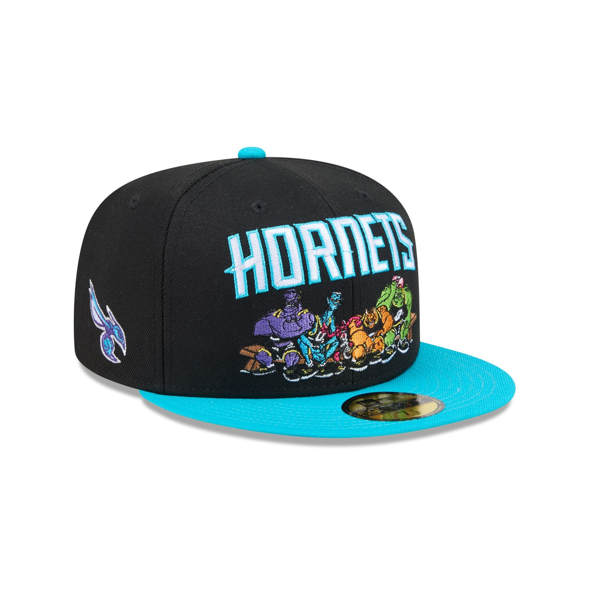 Space Jam x Charlotte Hornets Monstars Black 59FIFTY Fitted Hat