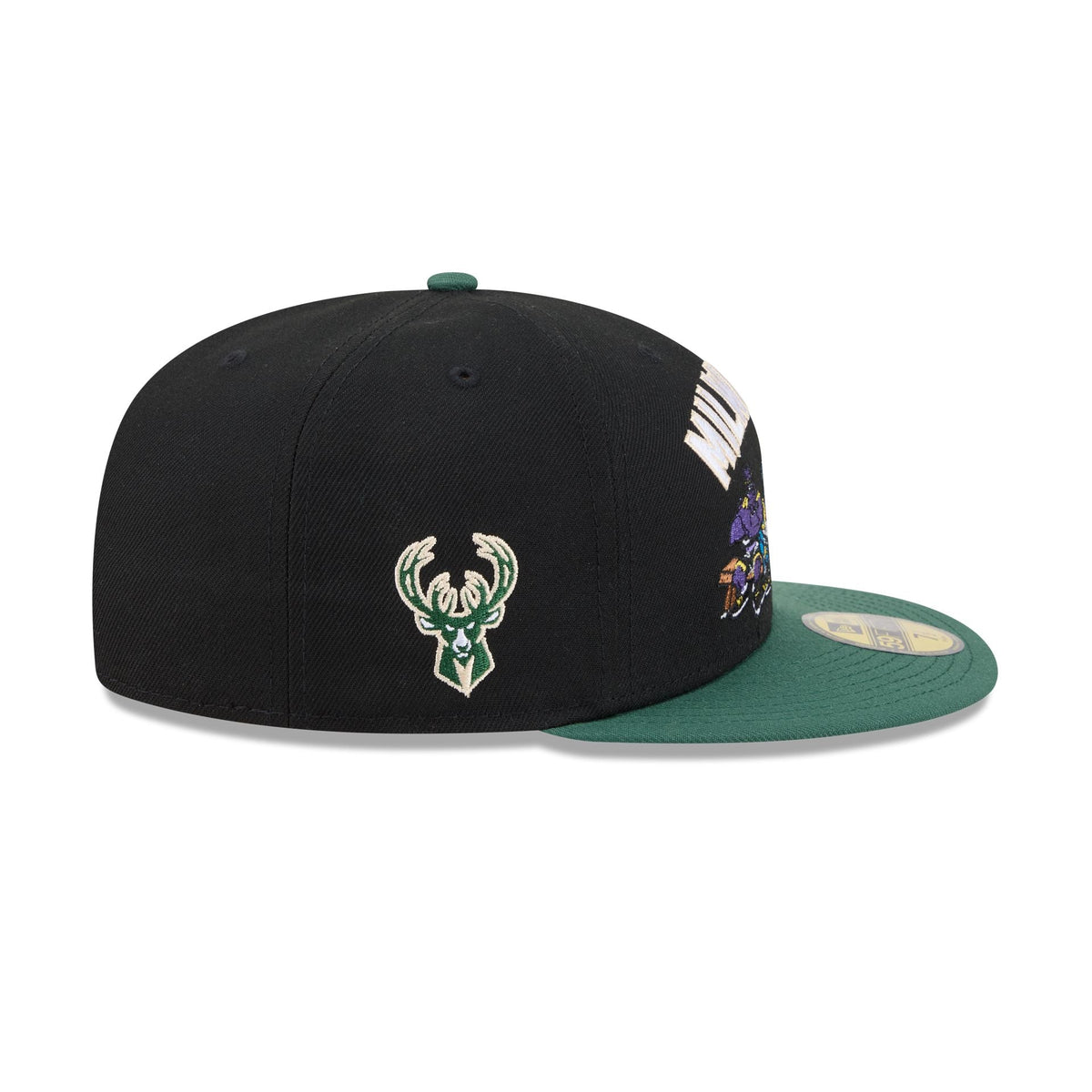 Space Jam x Milwaukee Bucks Monstars Black 59FIFTY Fitted Hat