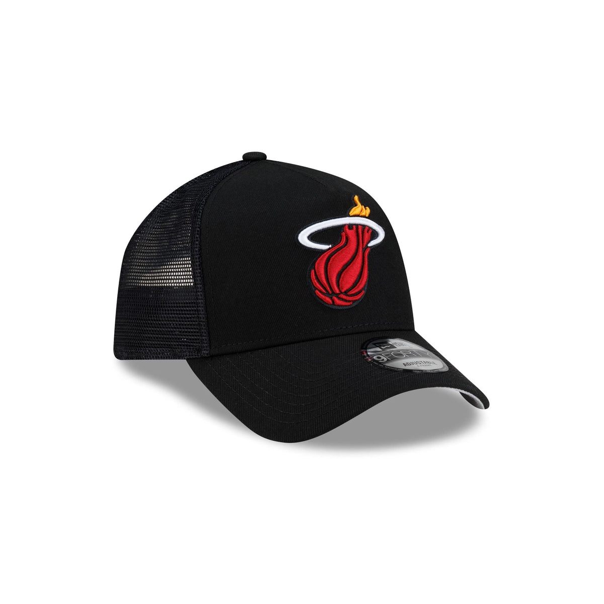 Miami Heat Side Script 9FORTY A-Frame Trucker Hat
