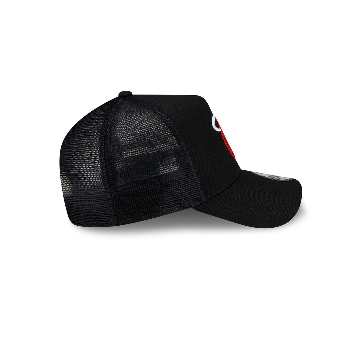 Miami Heat Side Script 9FORTY A-Frame Trucker Hat