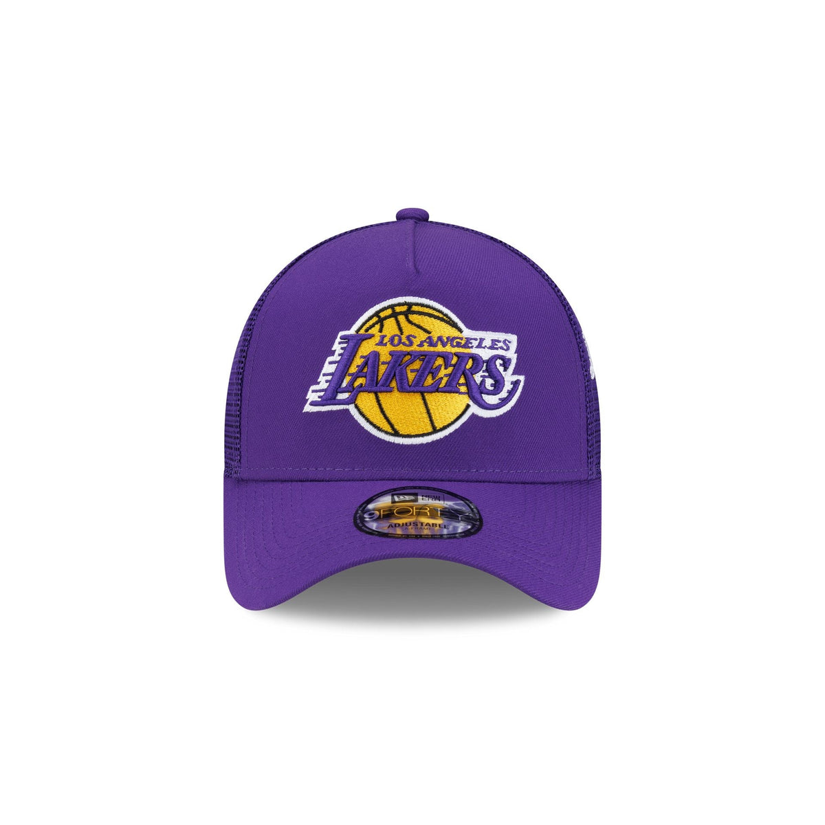 Los Angeles Lakers Side Script 9FORTY A-Frame Trucker Hat