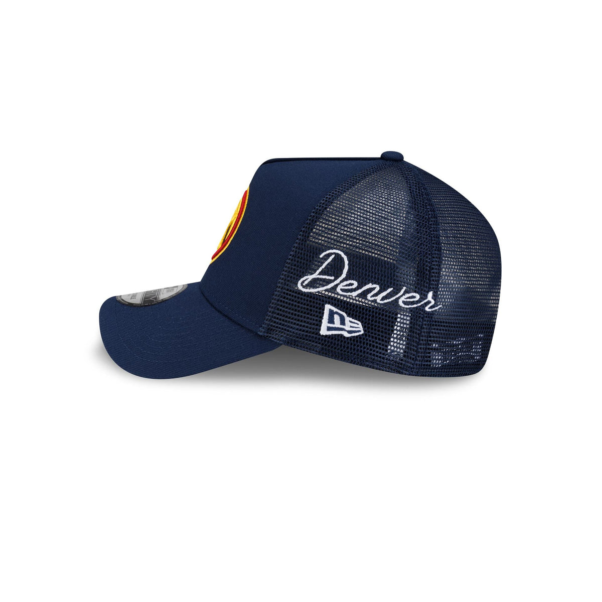 Denver Nuggets Side Script 9FORTY A-Frame Trucker Hat