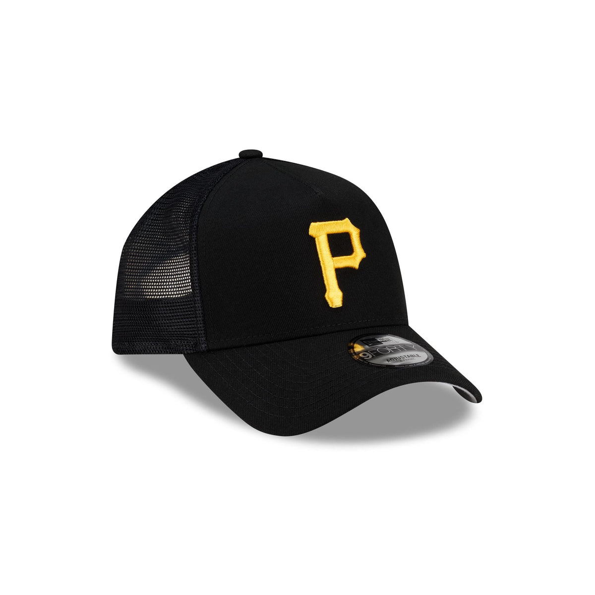 Pittsburgh Pirates Side Script 9FORTY A-Frame Trucker Hat