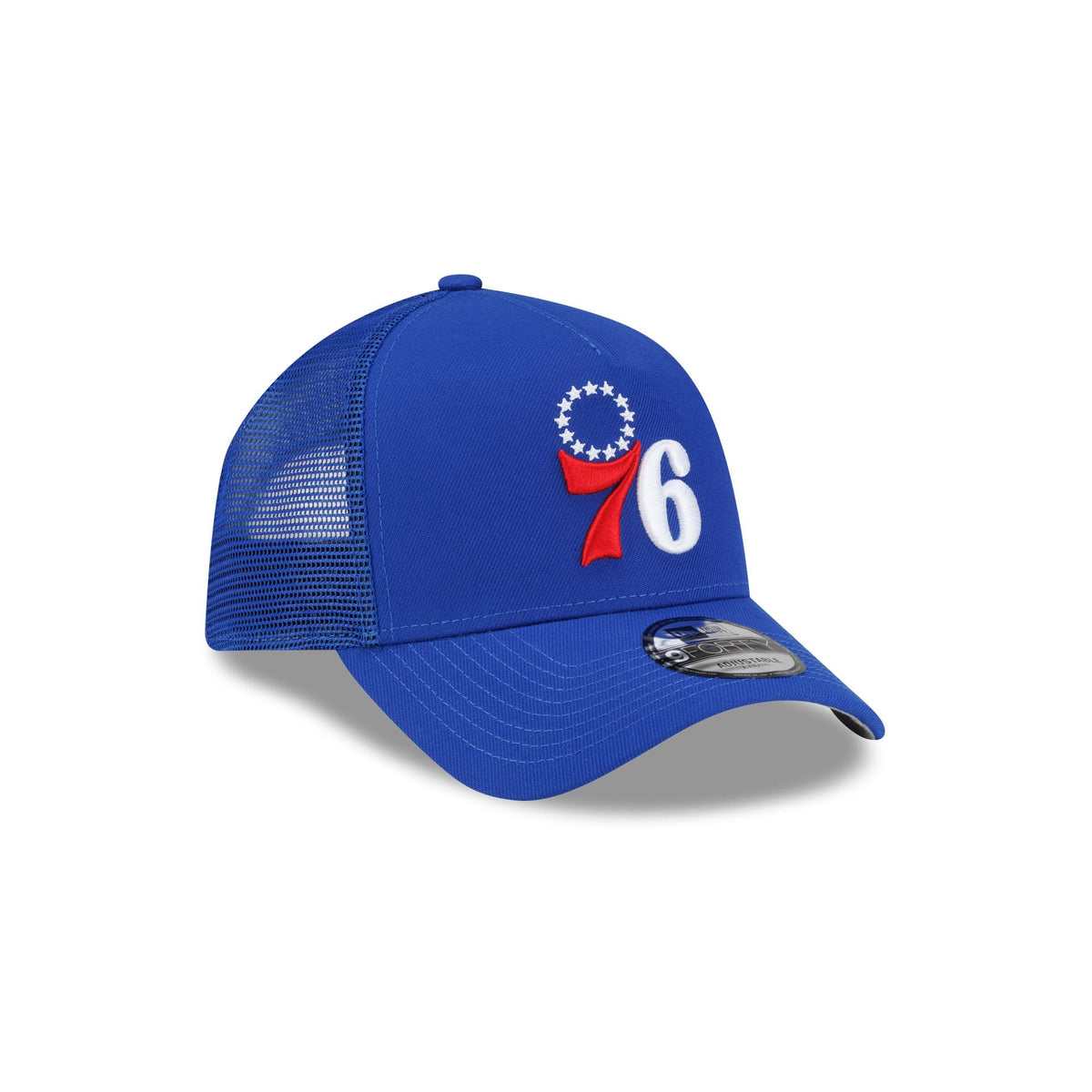 Philadelphia 76ers Side Script 9FORTY A-Frame Trucker Hat