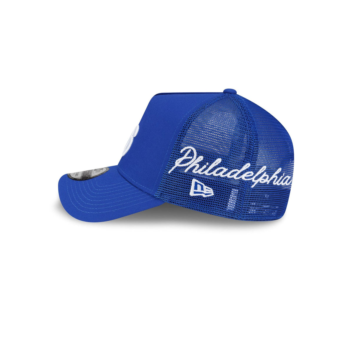 Philadelphia 76ers Side Script 9FORTY A-Frame Trucker Hat