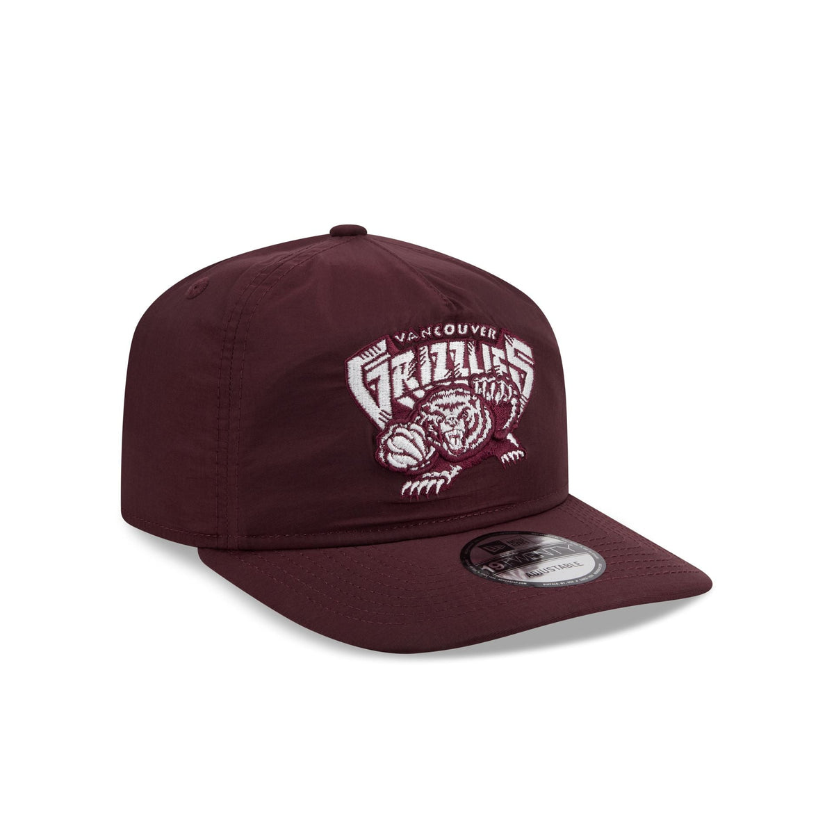 Vancouver Grizzlies  Burgundy Nylon 19TWENTY Adjustable Hat