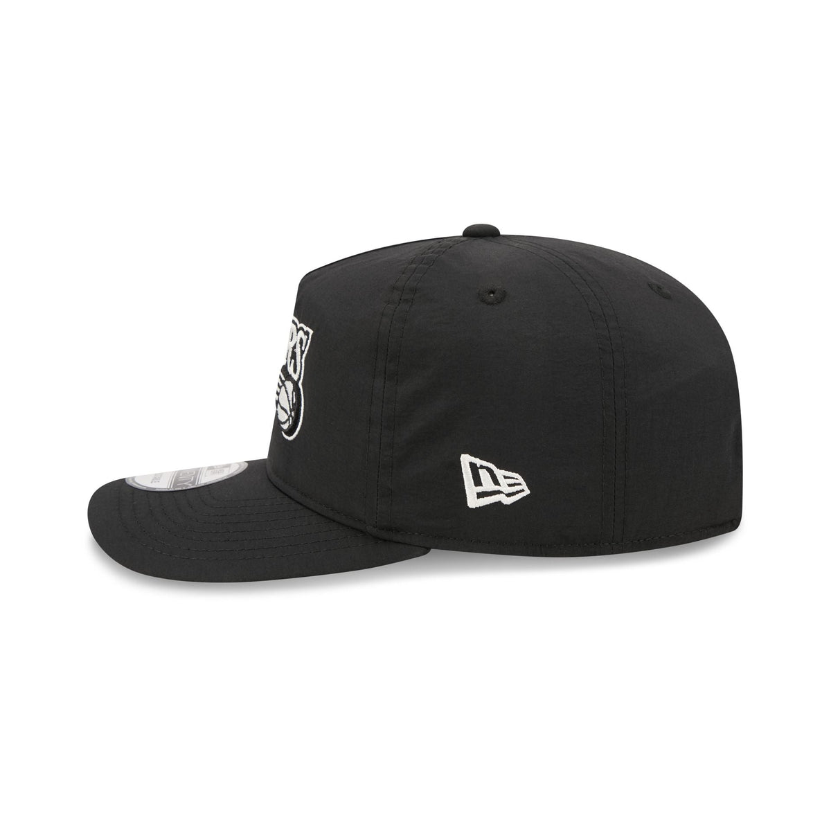 Philadelphia 76ers Black Nylon 19TWENTY Adjustable Hat