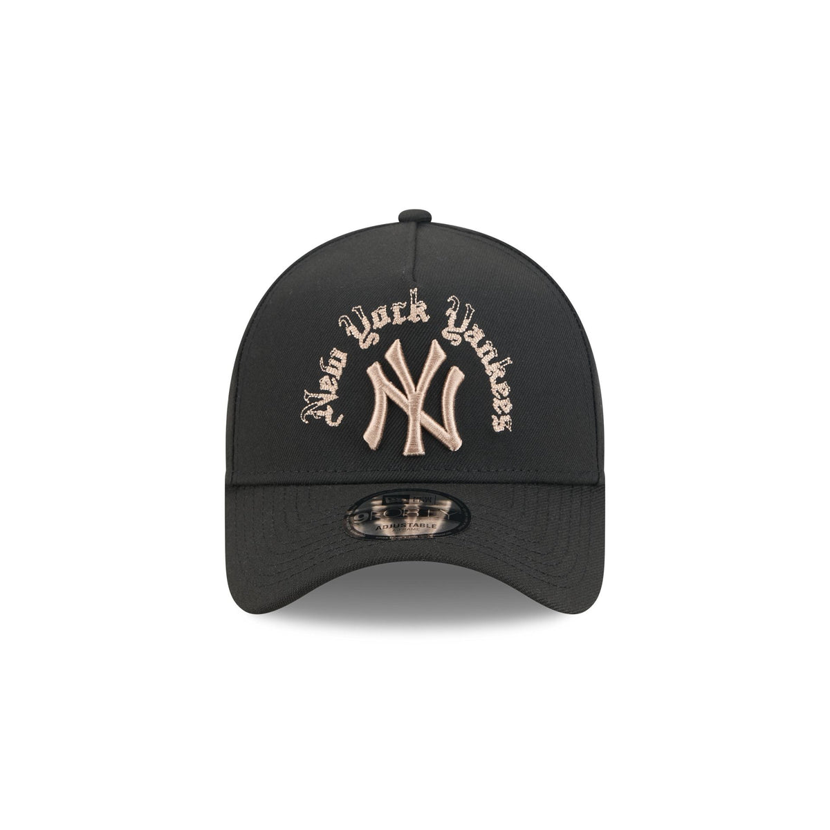 New York Yankees Gothic Lettering 9FORTY A-Frame Snapback Hat