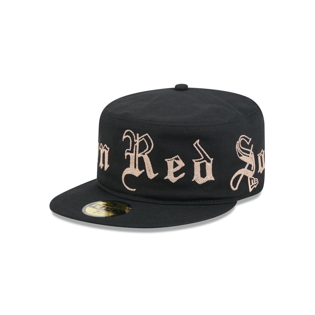 Boston Red Sox Gothic Lettering Pillbox Hat