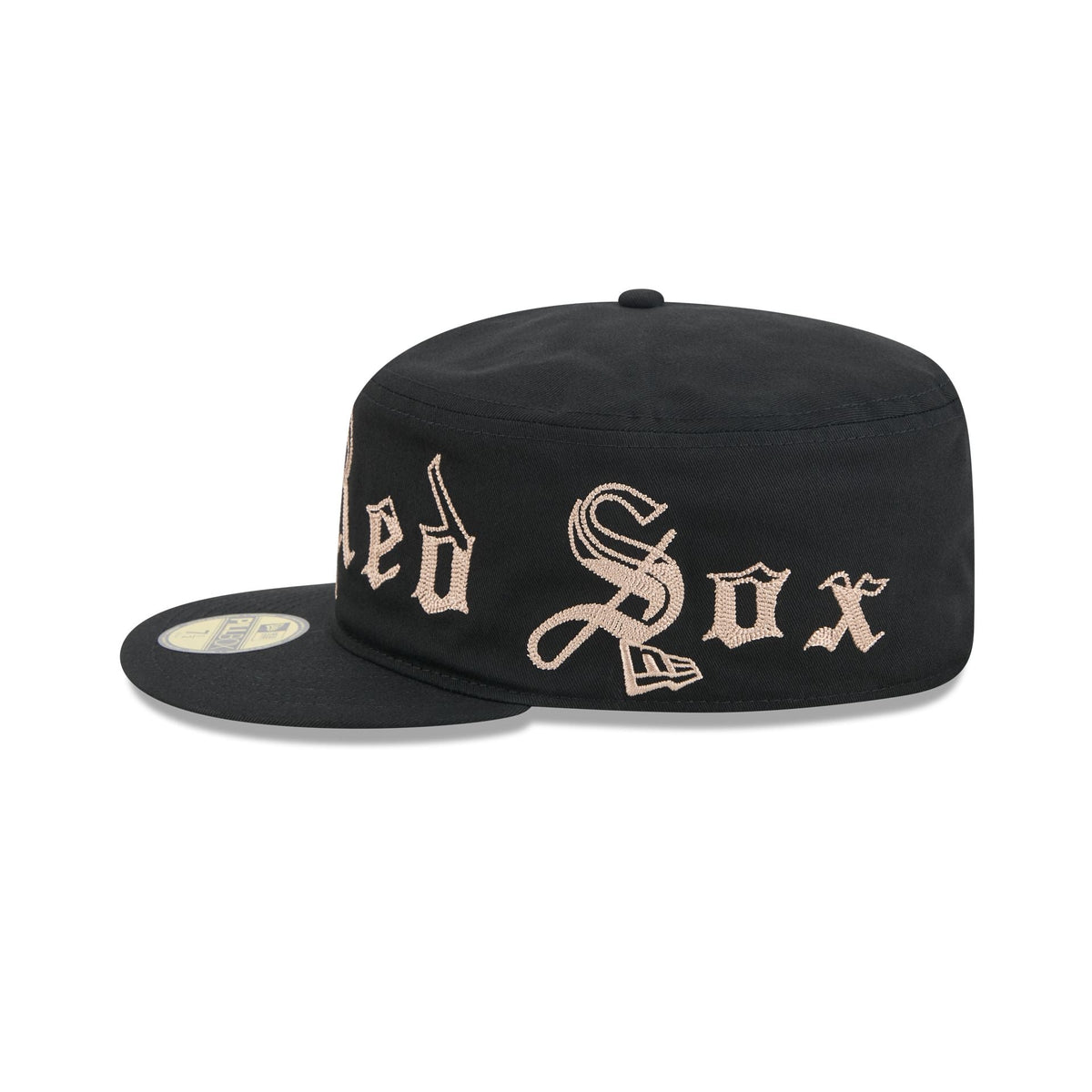 Boston Red Sox Gothic Lettering Pillbox Hat