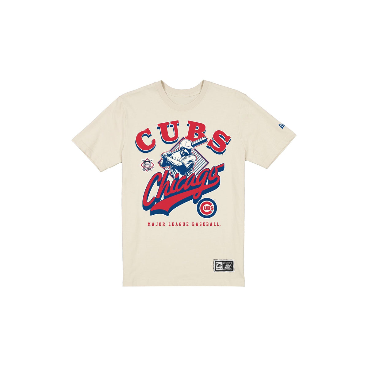 Chicago Cubs Throwback Batter Chrome White T-Shirt