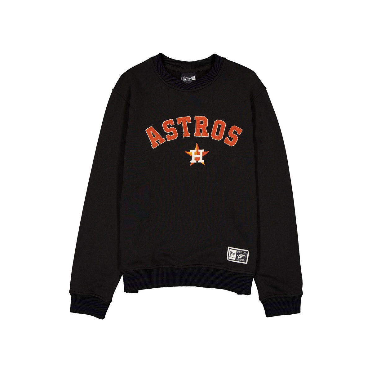 Houston Astros Throwback Boucle Black Crewneck