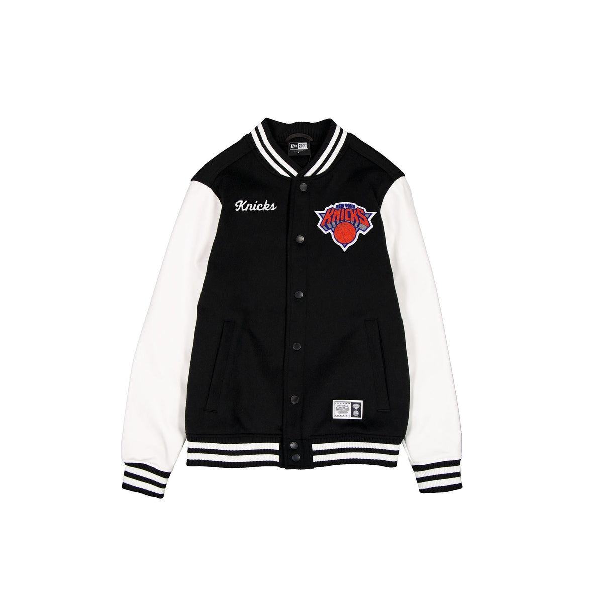 New York Knicks Black & White Varsity Jacket