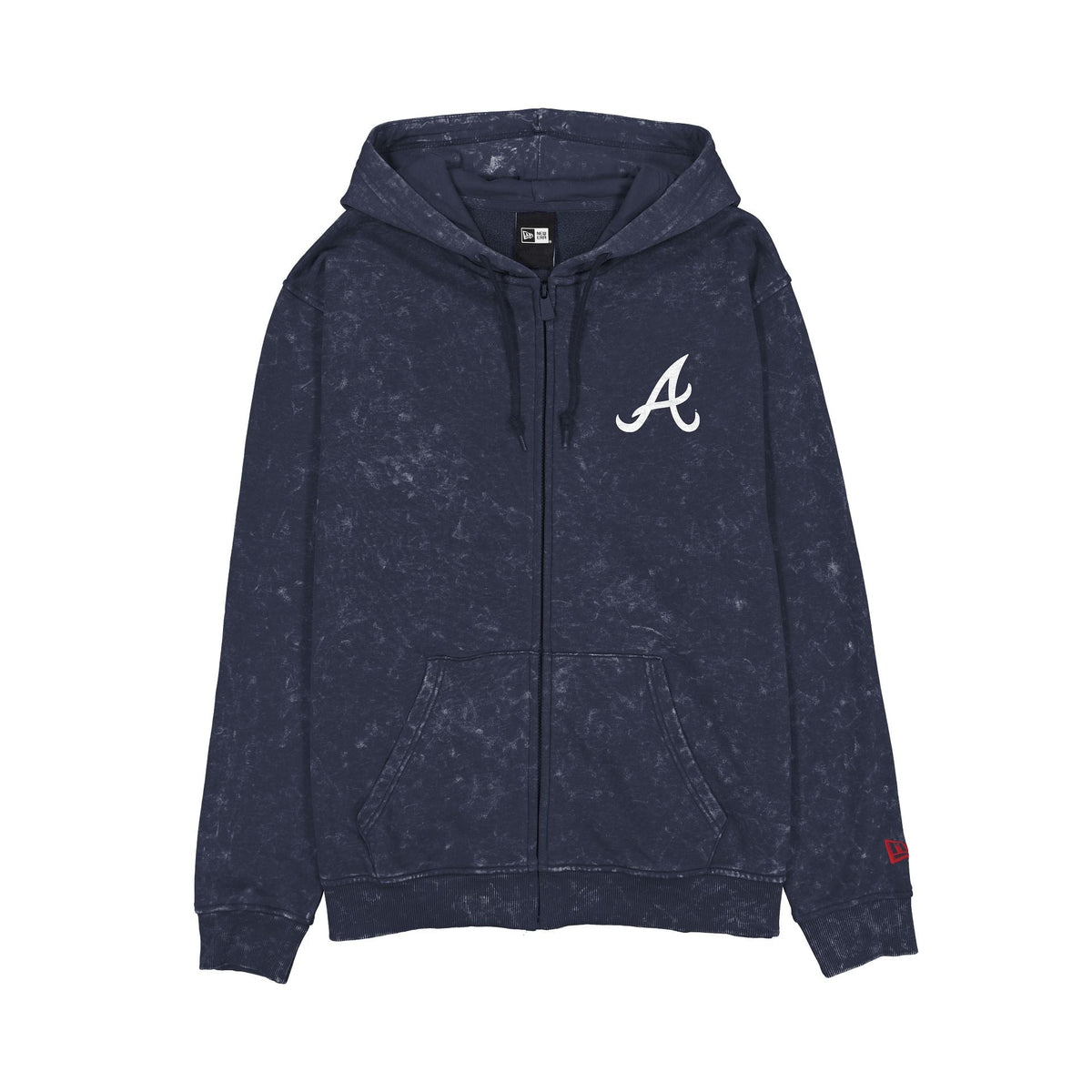 Atlanta Braves Washed Graphic Full-Zip Hoodie