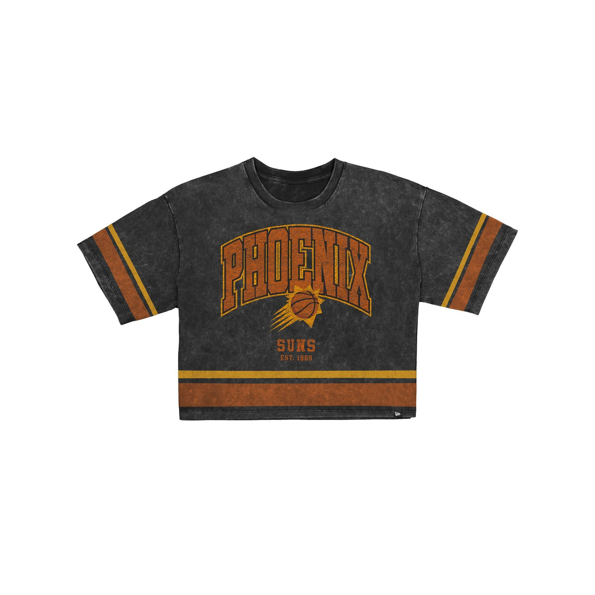 Phoenix Suns Women's Vintage Stripe Cropped T-Shirt
