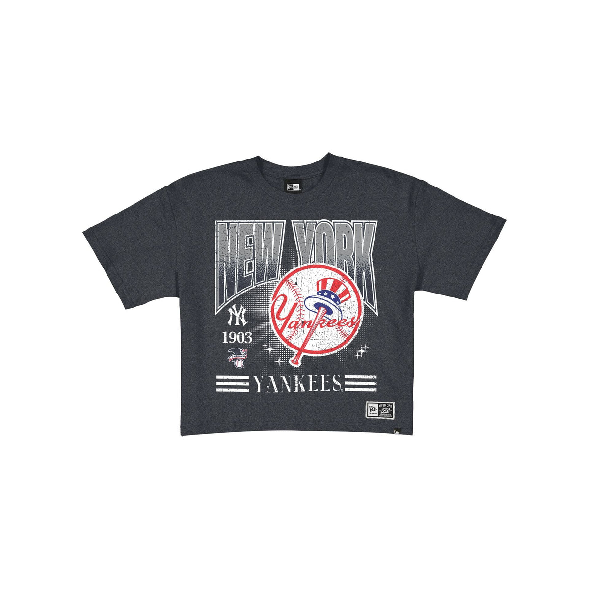 New York Yankees Women's Throwback Cropped Graphic T-Shirt