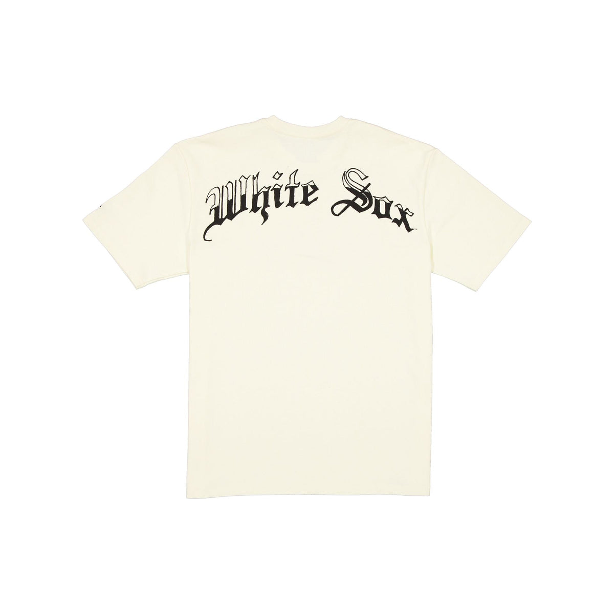 Chicago White Sox Gothic Lettering Chrome White T-Shirt