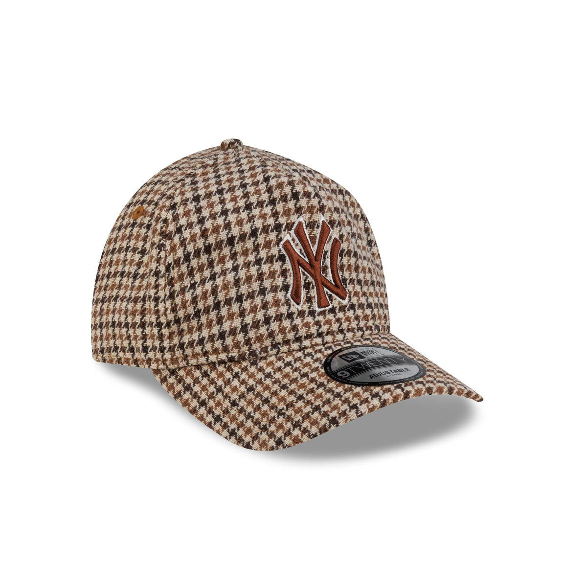 New York Yankees Camel Check 9TWENTY A-Frame Adjustable Hat