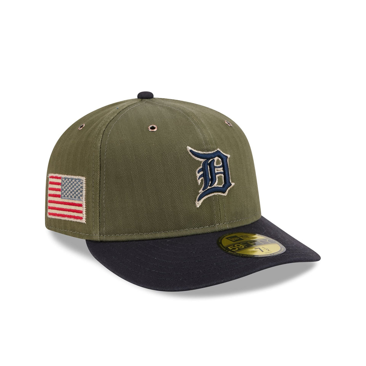 Detroit Tigers Three Looms American Herringbone 59FIFTY Fitted Hat