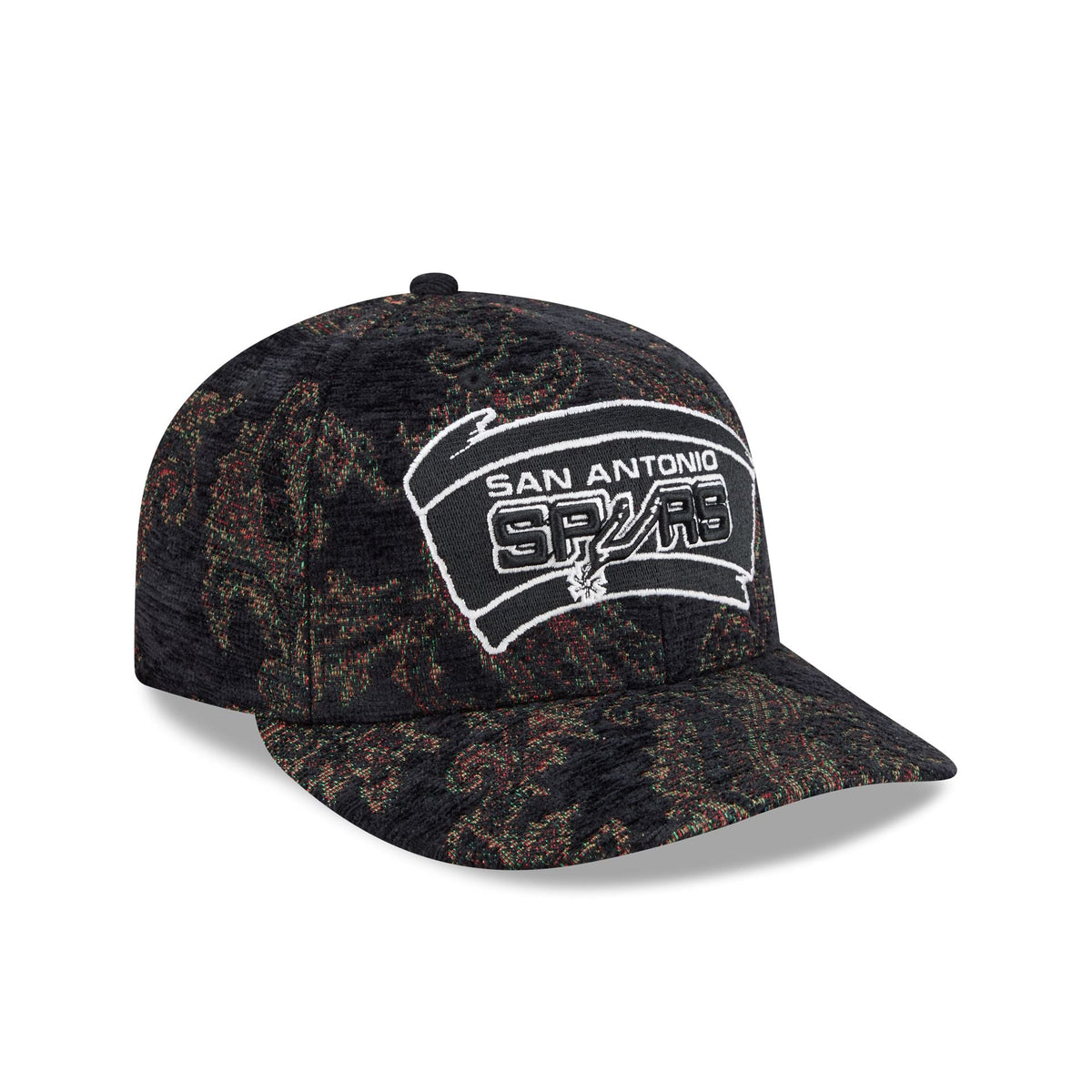 San Antonio Spurs Three Looms Jacquard Chenille 59FIFTY Fitted Hat
