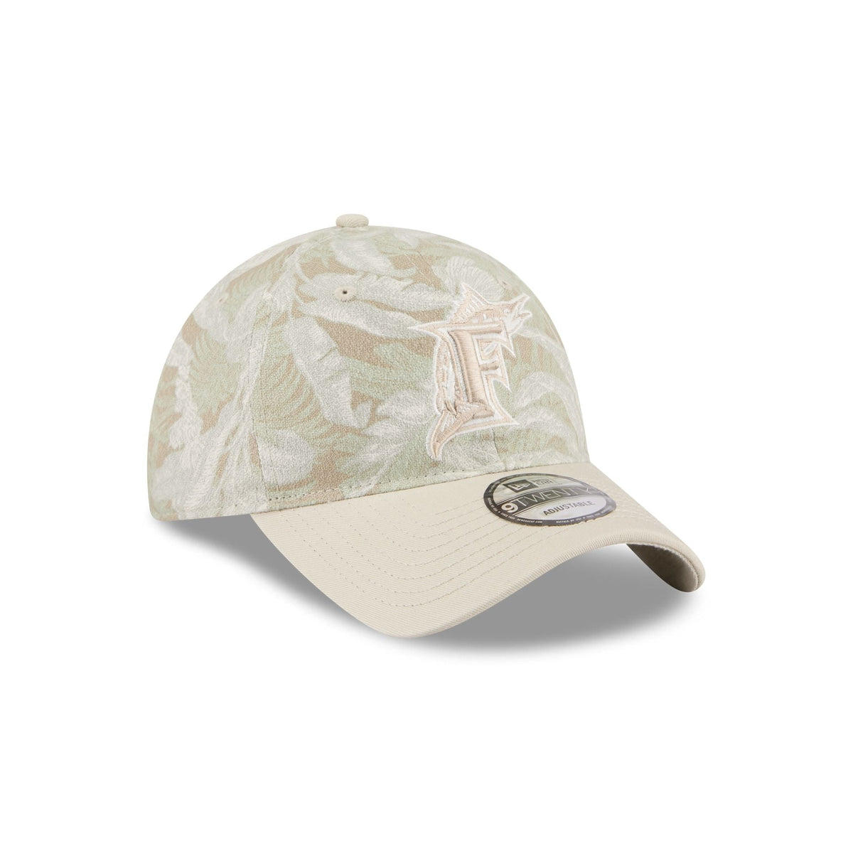 Miami Marlins Three Looms Leafy Palm 9TWENTY Adjustable Hat
